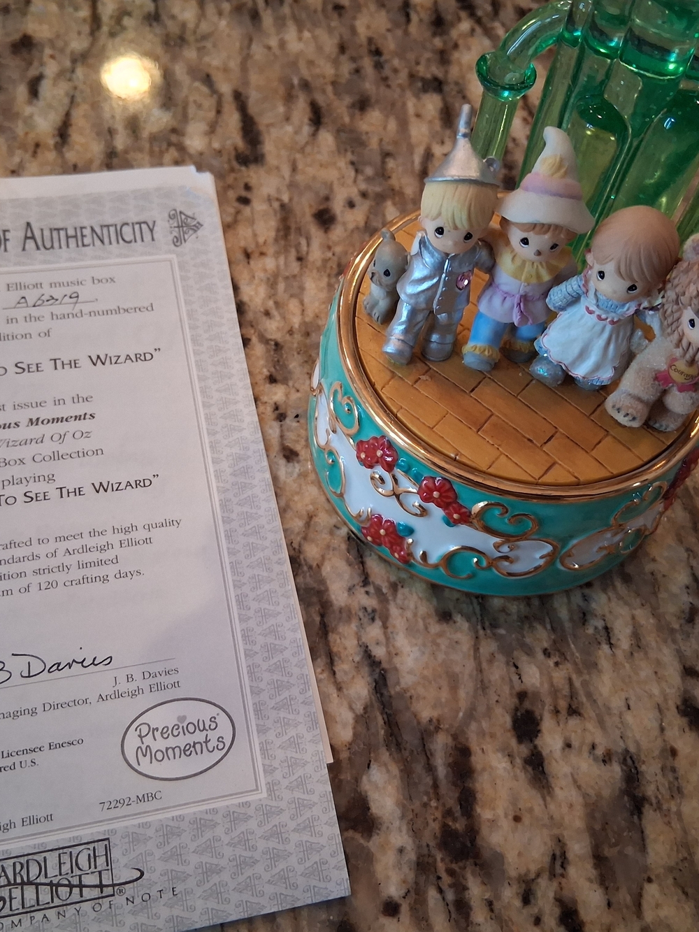 Precious Moments Wizard of Oz Music Box We're Off To See The Wizard